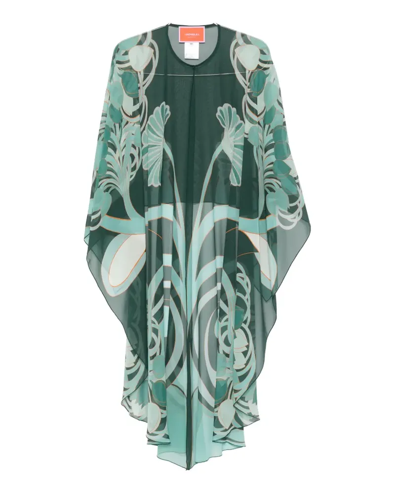 La DoubleJ floral sheer beach cover-up - Grün Grün