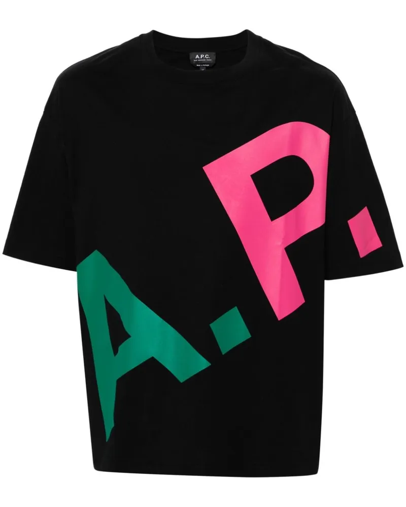 A.P.C. Lisandre T-Shirt aus Baumwolle Schwarz