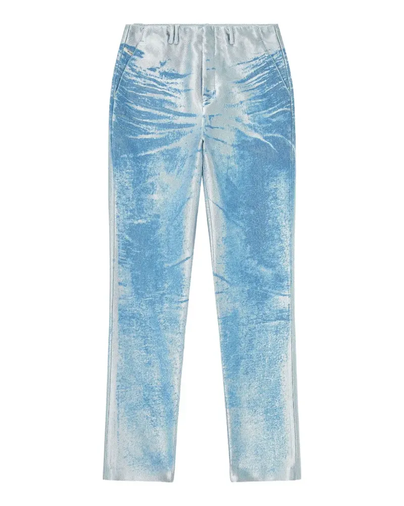 Diesel D-Askar Slim-Fit-Jeans mit Tragefalten - Blau Blau