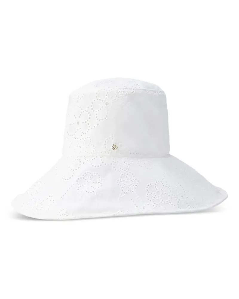 Maison Michel Isabella Hut mit Blumen - Weiß Weiß