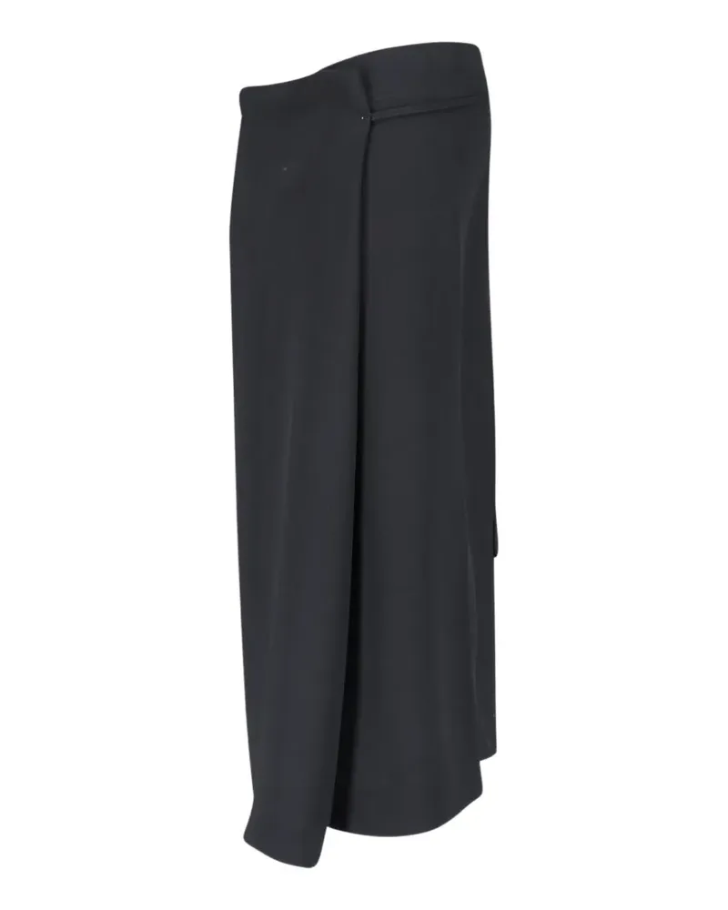 Calvin Klein wrap-style logo-patch skirt - Grau Grau