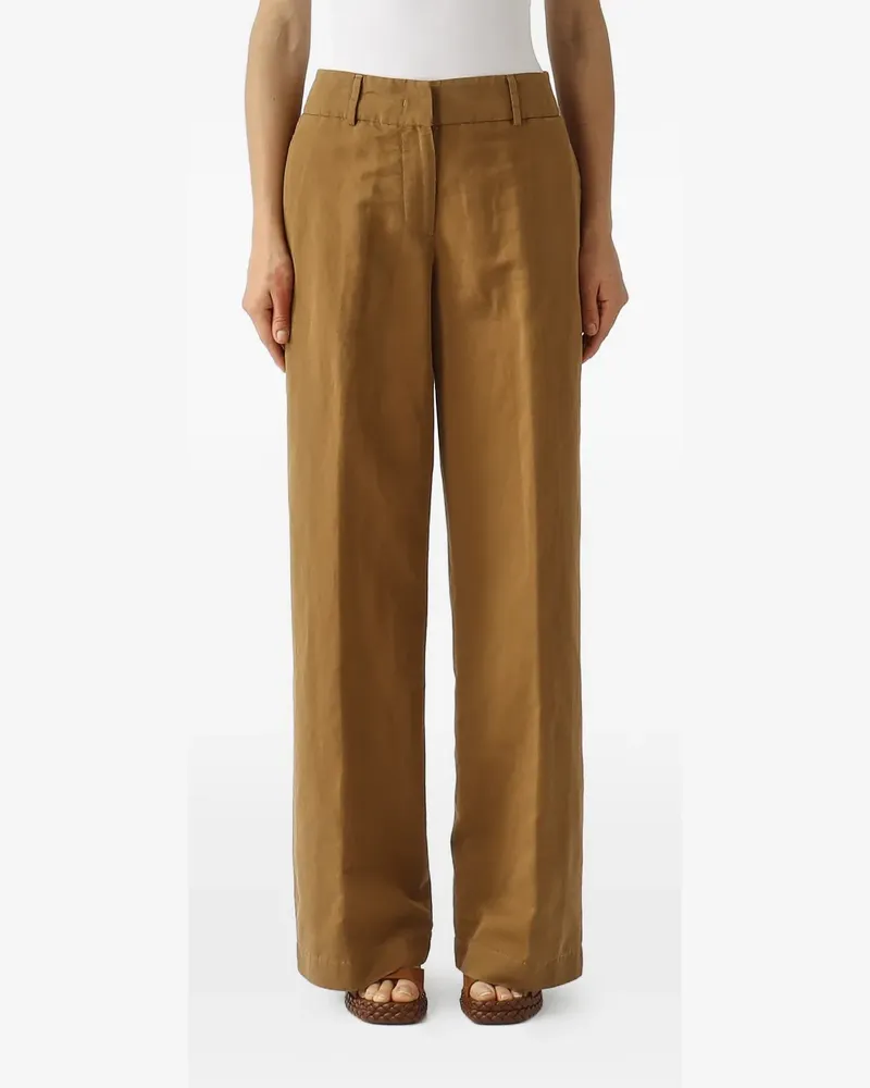 PT TORINO wide-leg tailored trousers - Braun Braun