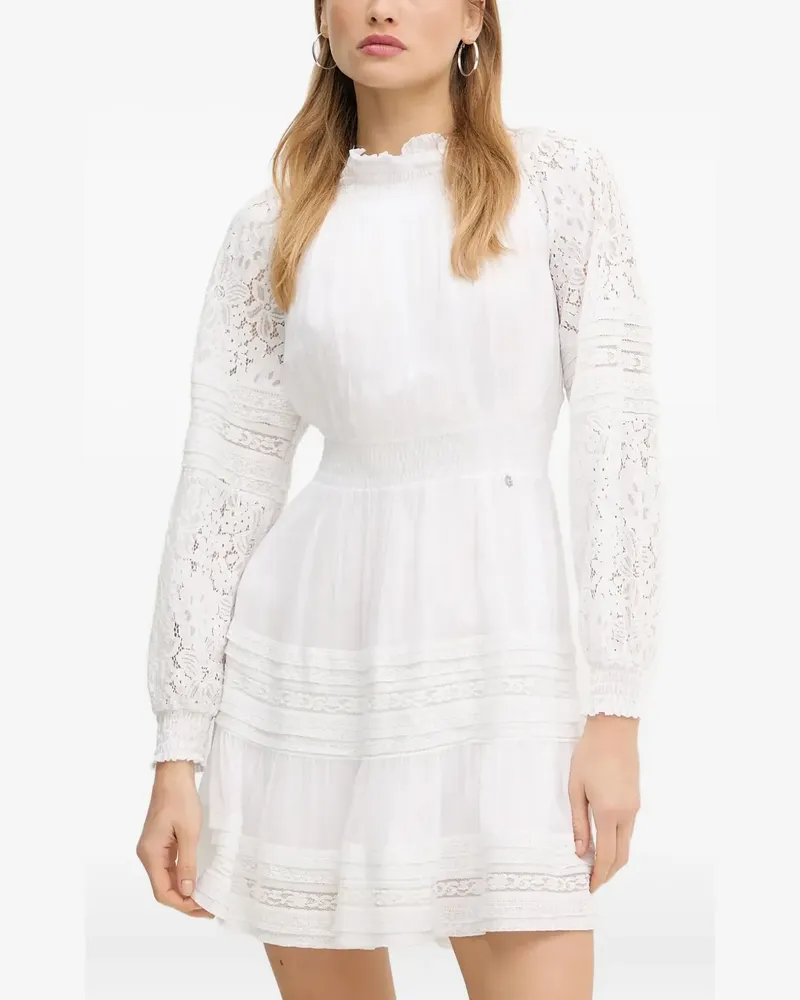 Guess Minikleid mit Spitzendetails - Weiß Weiß
