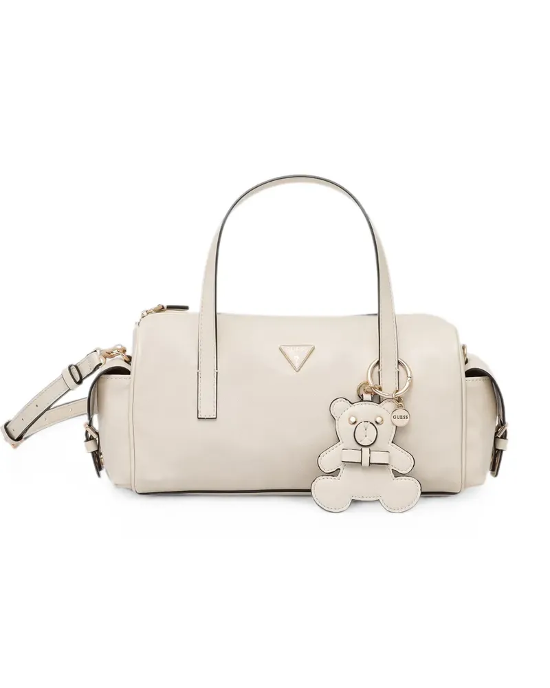 Guess Kassie Bowlingtasche mit Teddy-Anhänger - Nude Nude