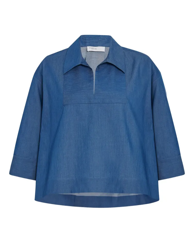 Rosetta Getty Chambray-Bluse - Blau Blau