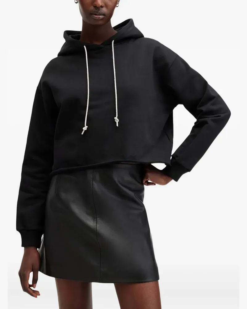 AllSaints Pippa cropped hoodie - Schwarz Schwarz