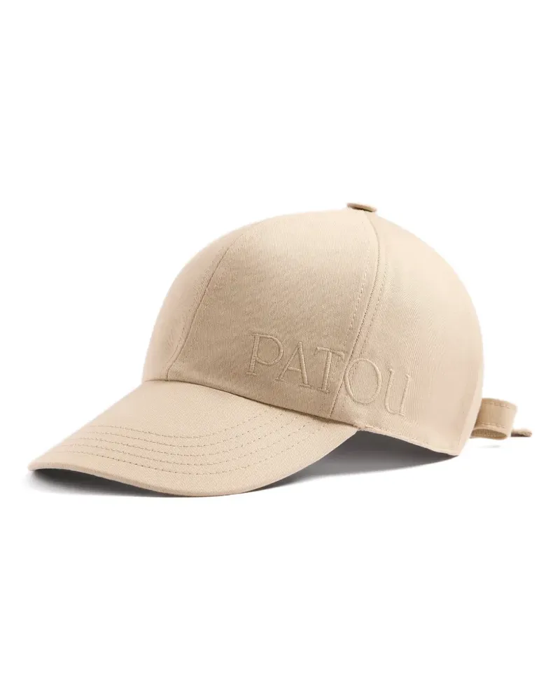 Patou knot embroidered-logo cap - Nude Nude