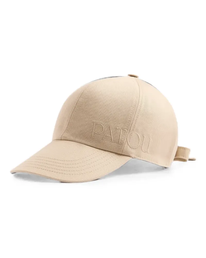 Patou knot embroidered-logo cap - Nude Nude