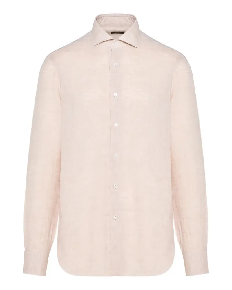 BARBA buttoned shirt - Nude Nude