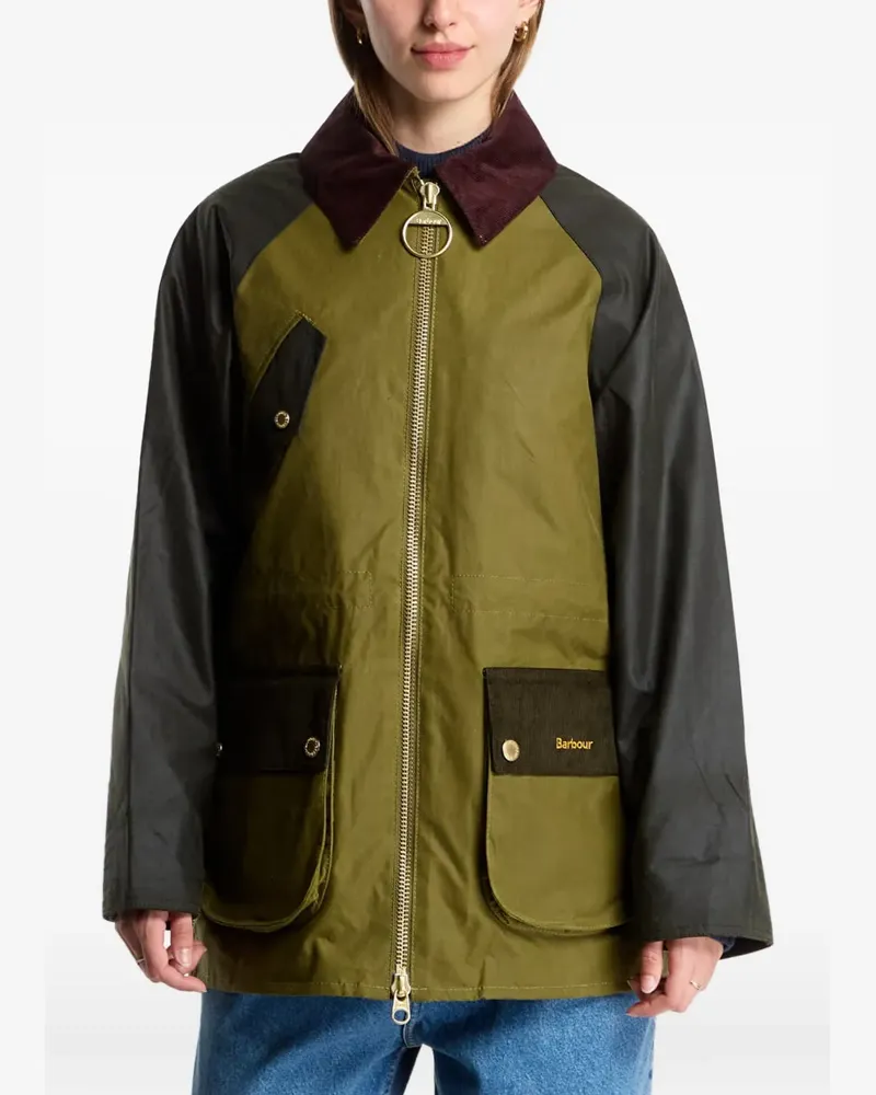 Barbour Gewachste Treton Jacke - Grün Grün