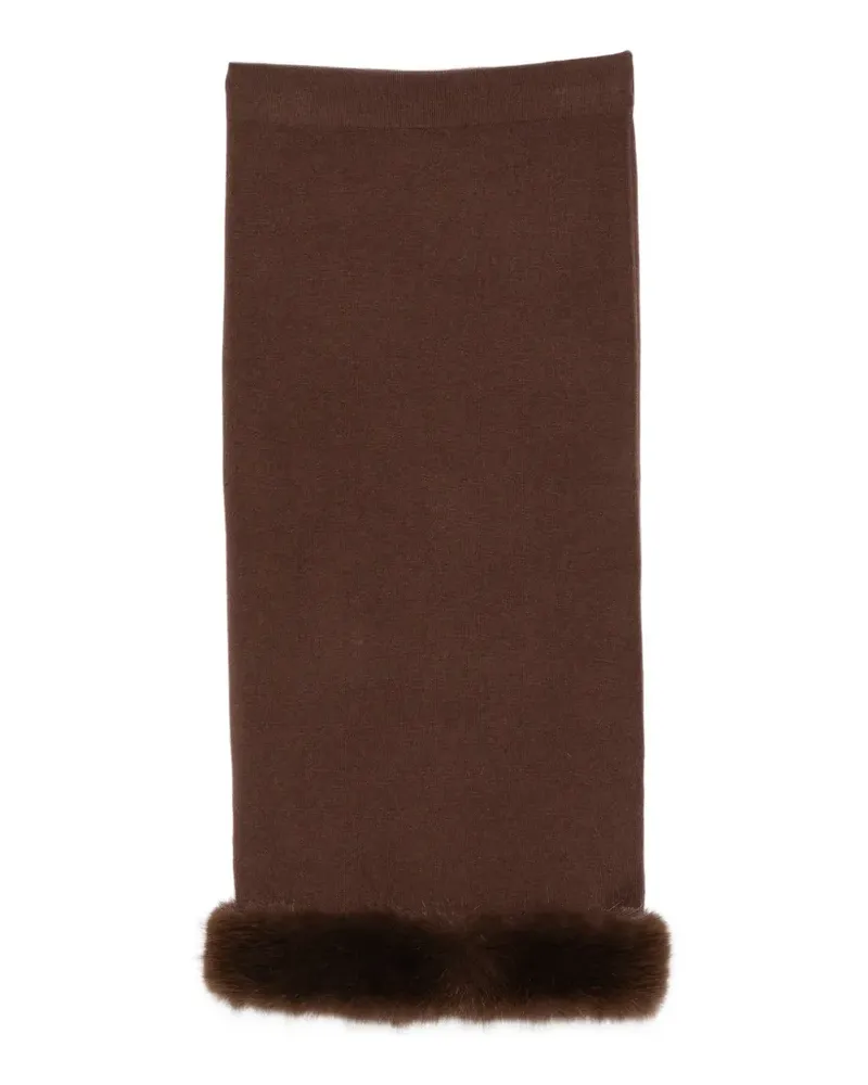philo-sofie Gestrickter Midirock - Braun Braun