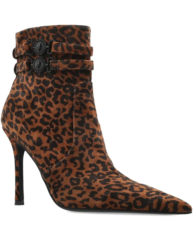Kurt Geiger Stiefeletten mit Leoparden-Print - Braun Braun