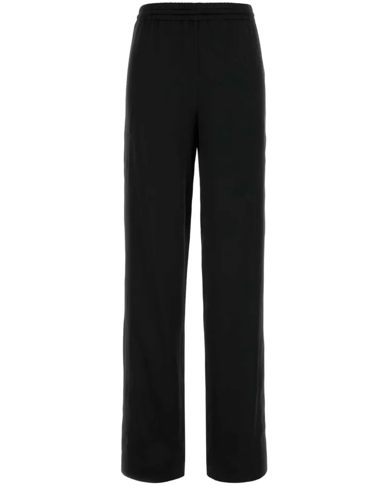 Blumarine Jogginghose aus Satin - Schwarz Schwarz