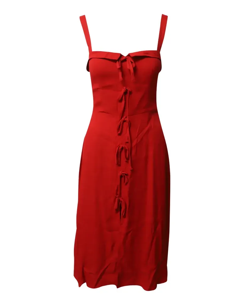Reformation Eddie tie-detail midi dress - Rot Rot