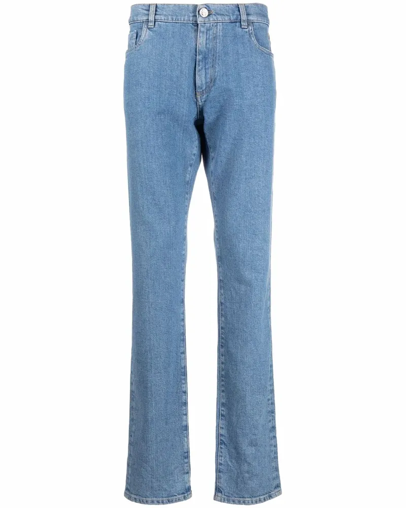Billionaire Iconic Crest Straight-Cut-Jeans - Blau Blau