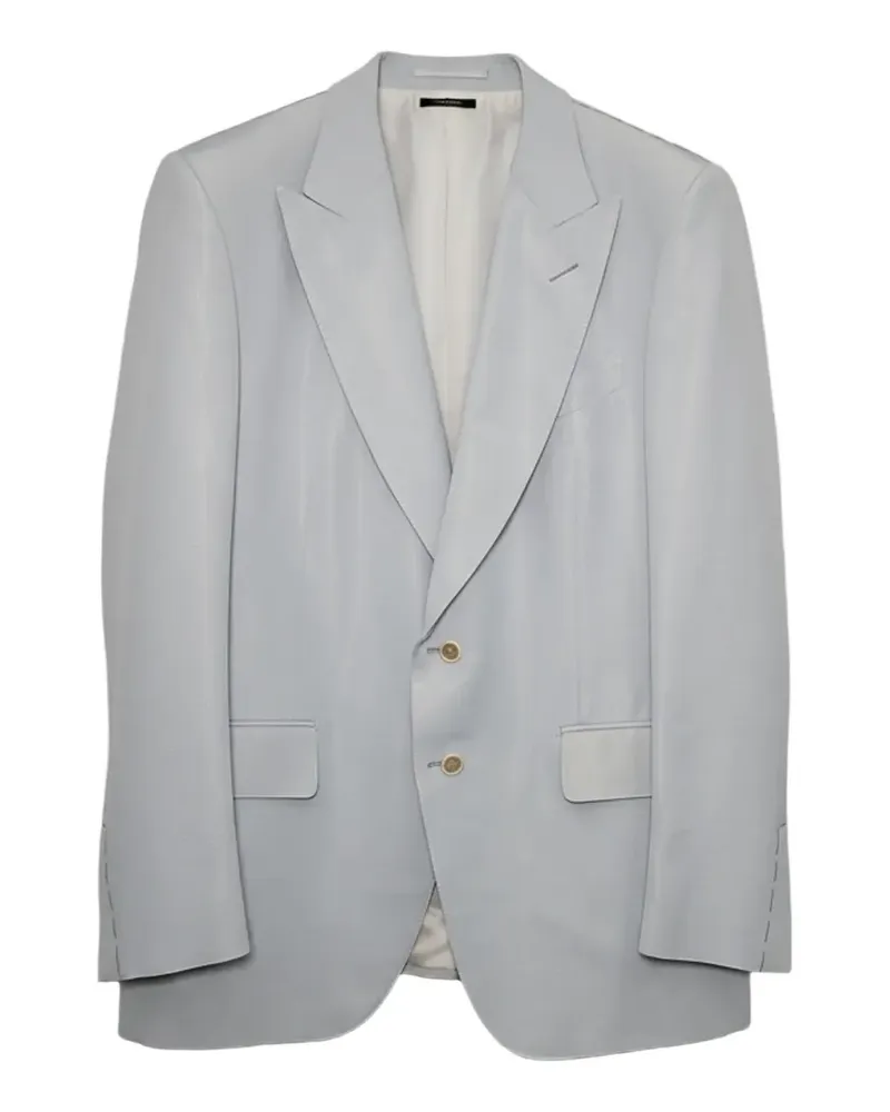 Tom Ford Anzug mit steigendem Revers - Blau Blau