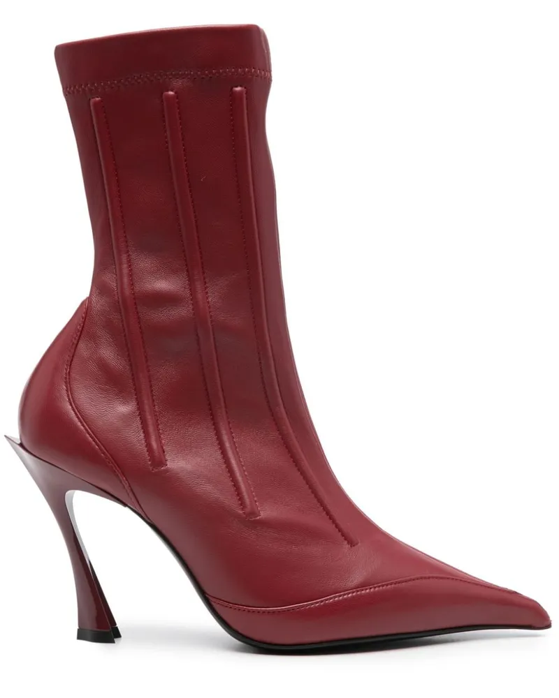 Thierry Mugler Stiefel mit Prägung 95mm - Rot Rot