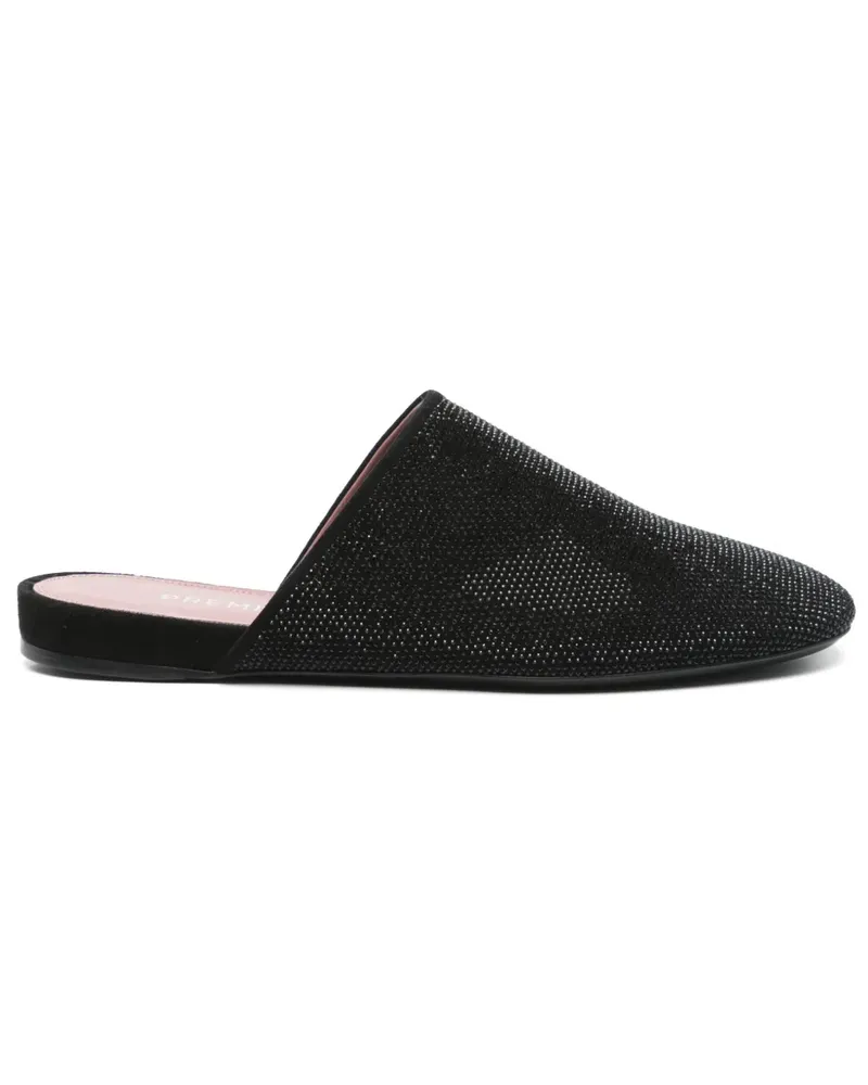 Premiata Mules mit Strass - Schwarz Schwarz