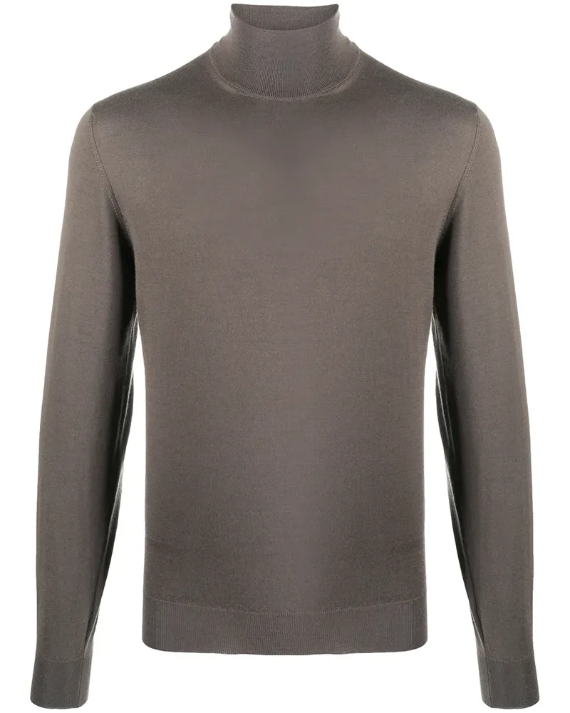 Dell'oglio Fein gestrickter Rollkragenpullover - Braun Braun