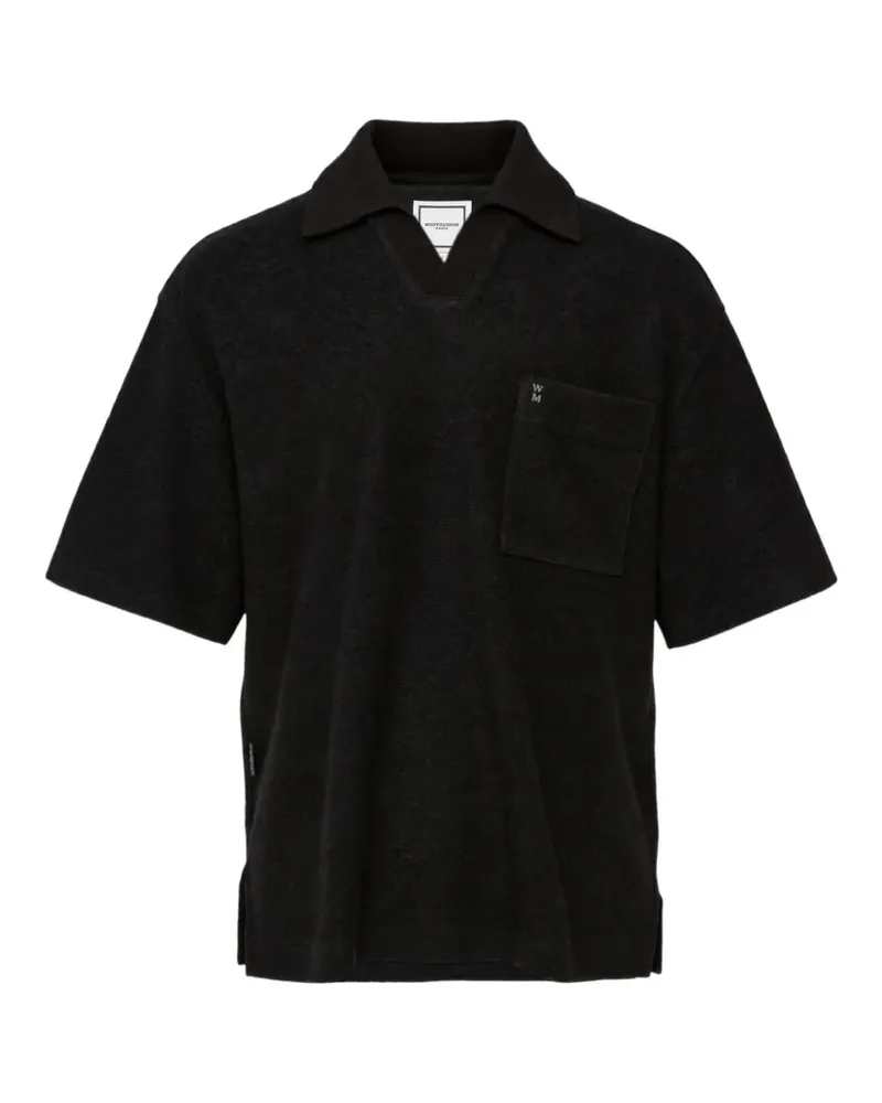 Wooyoungmi textured-finish oversized T-shirt - Schwarz Schwarz