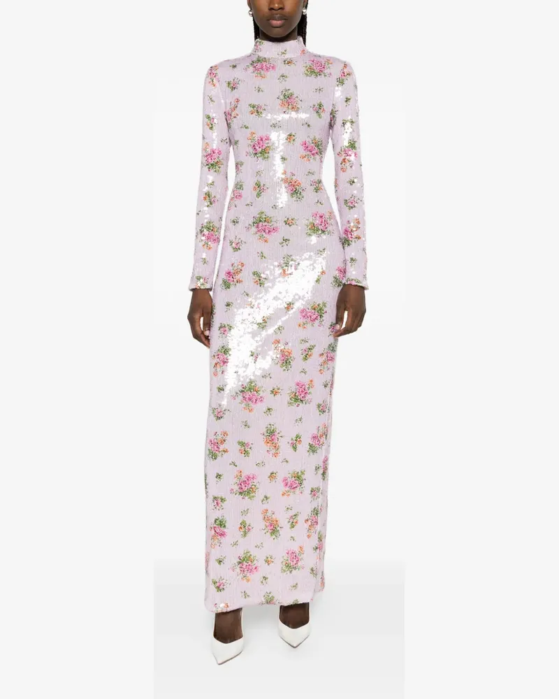 Brandon Maxwell floral maxi dress - Rosa Rosa