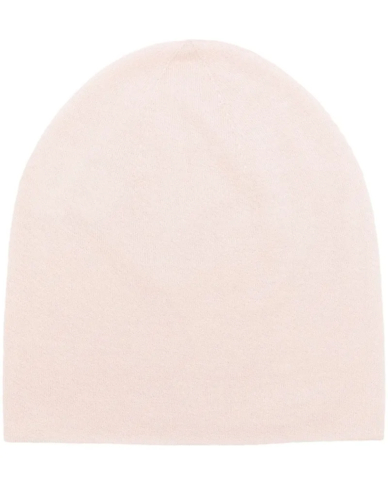 Warm-ME Flap-Me Beanie aus Kaschmir Rosa