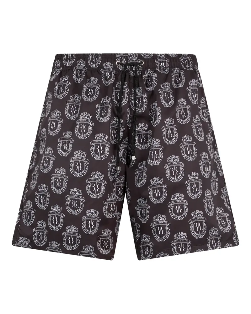 Billionaire Badeshorts mit Logo-Motiv - Schwarz Schwarz