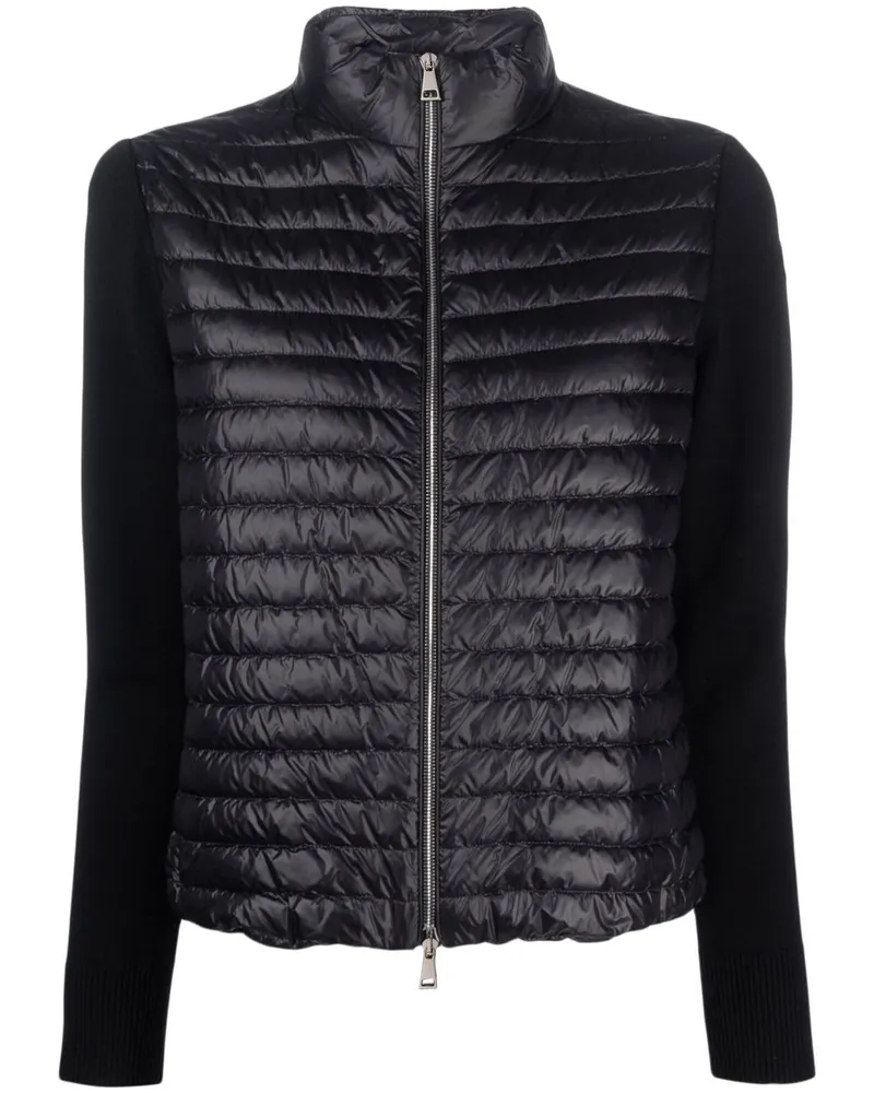 Moncler Jacke mit Kontrastärmeln - Schwarz Schwarz