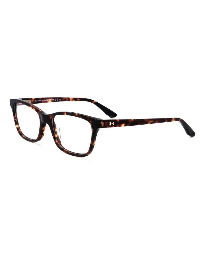 Under Armour Eckige Brille in Schildpattoptik - Braun Braun