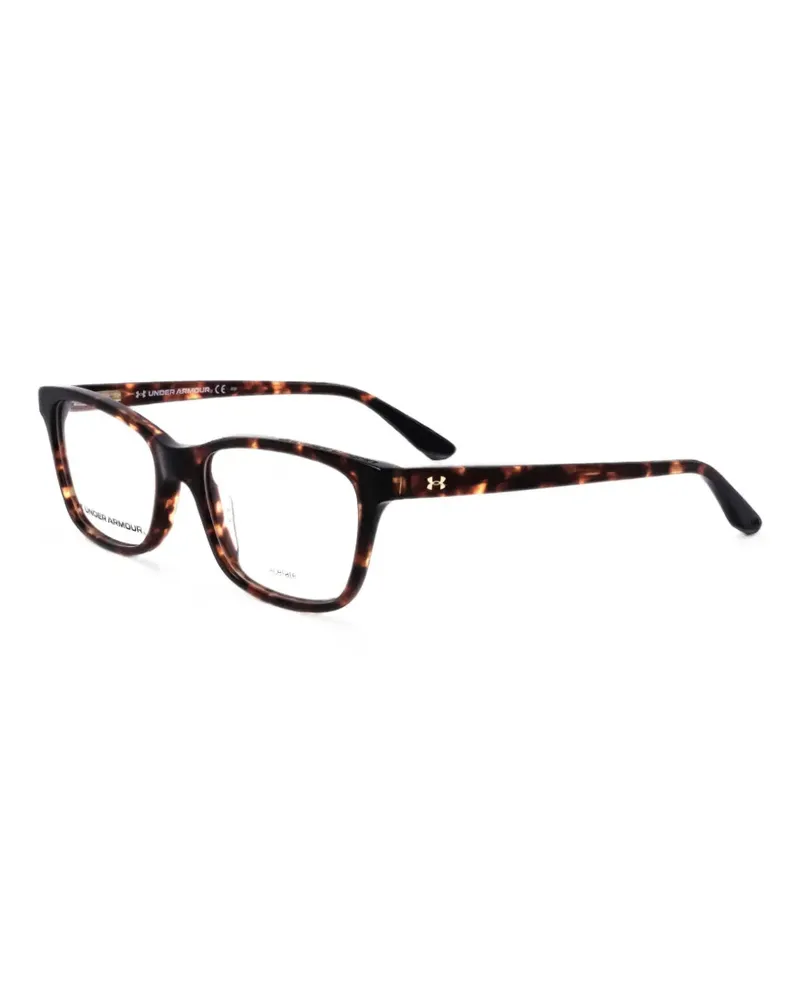 Under Armour Eckige Brille in Schildpattoptik - Braun Braun