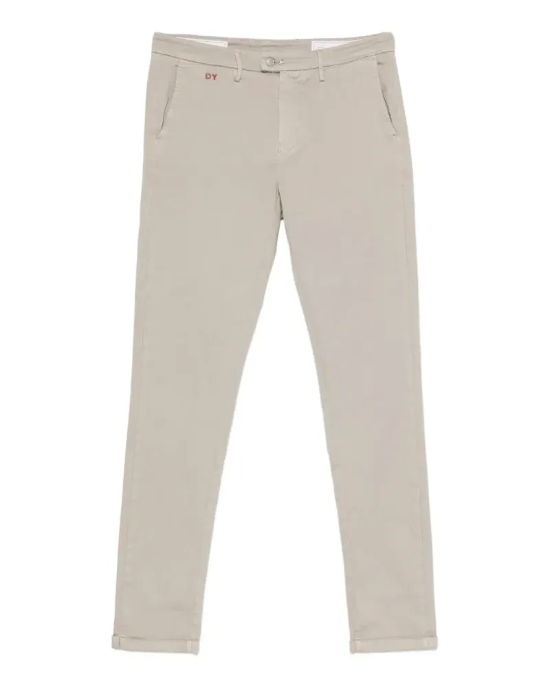 Tramarossa Luis logo-patch button-fastening trousers - Nude Nude