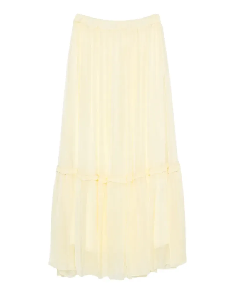 SOLOTRE ruffled skirt - Gelb Gelb