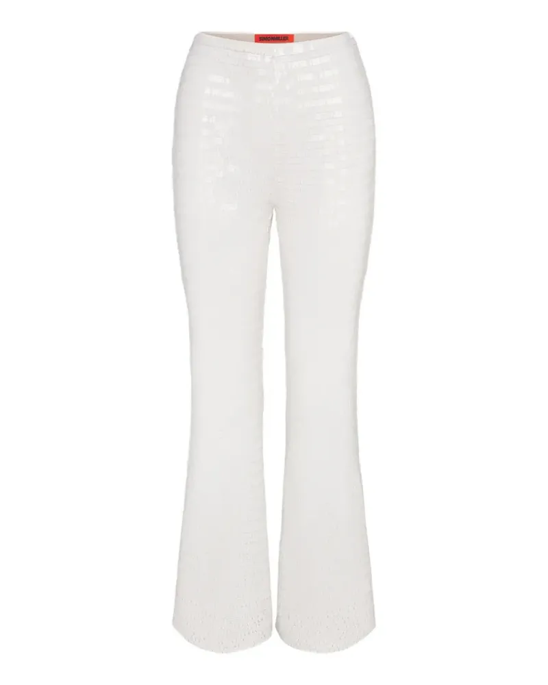 Simon Miller Robo sequin-embellished trousers - Weiß Weiß