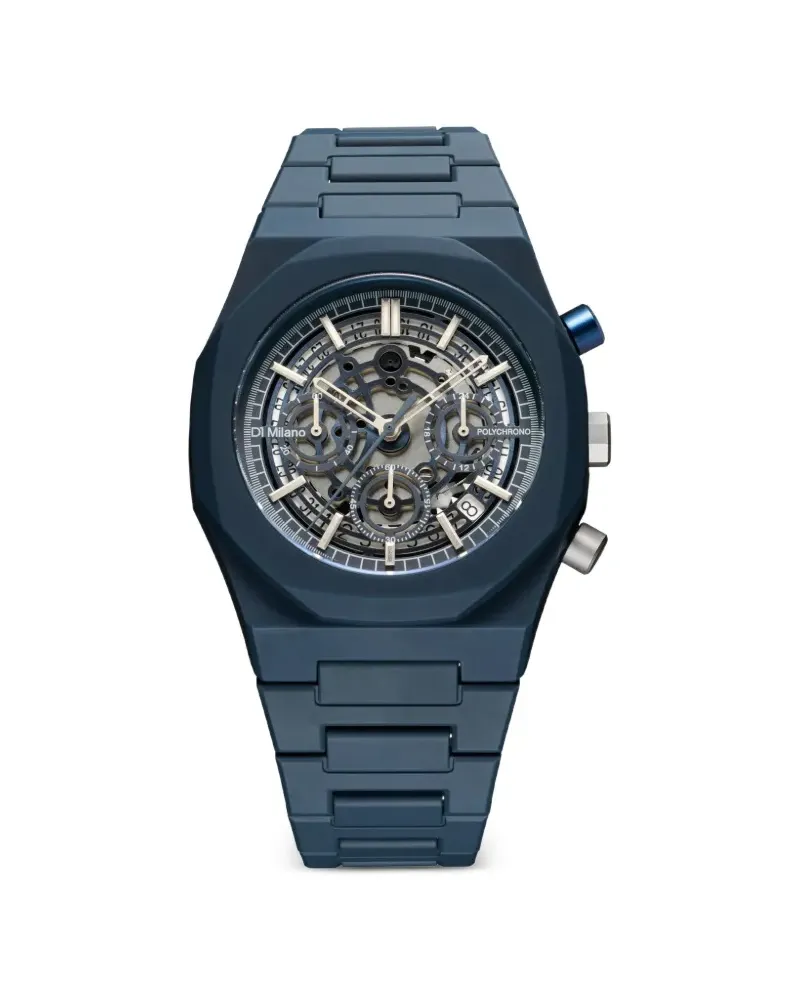 D1 Milano Polychrono 40,5mm - Blau Blau