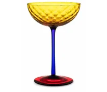 Murano Champagnerglas in Colour-Block-Optik
