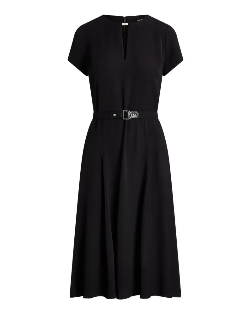 Ralph Lauren Midikleid mit Cut-Out - Schwarz Schwarz