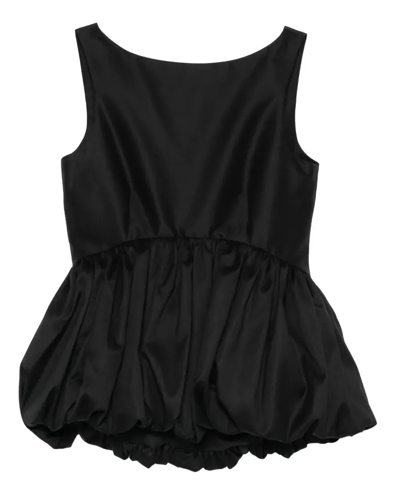 Róhe peplum-hem top - Schwarz Schwarz