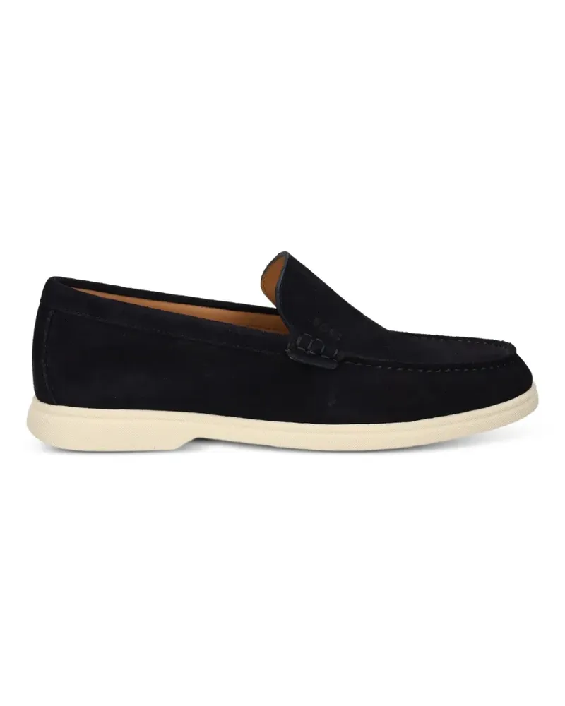 HUGO BOSS suede slip-on loafers - Blau Blau