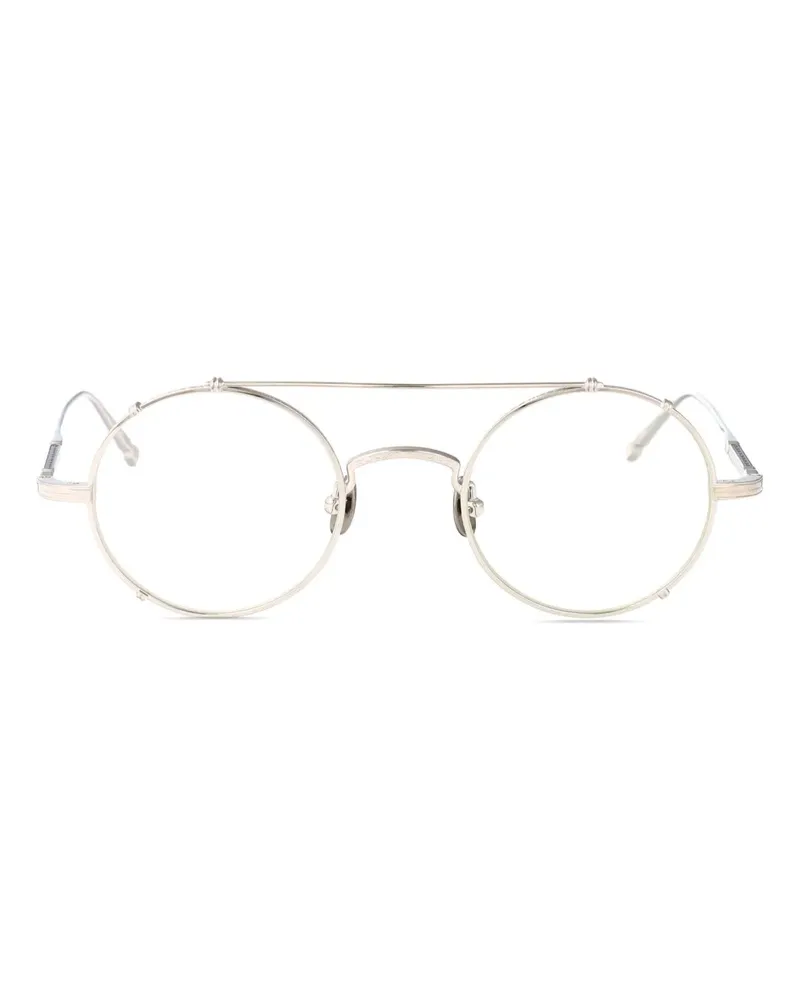 MATSUDA Brille mit Doppelsteg - Silber Silber