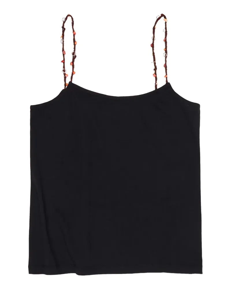 BIMBA Y LOLA Top mit Perlen - Schwarz Schwarz