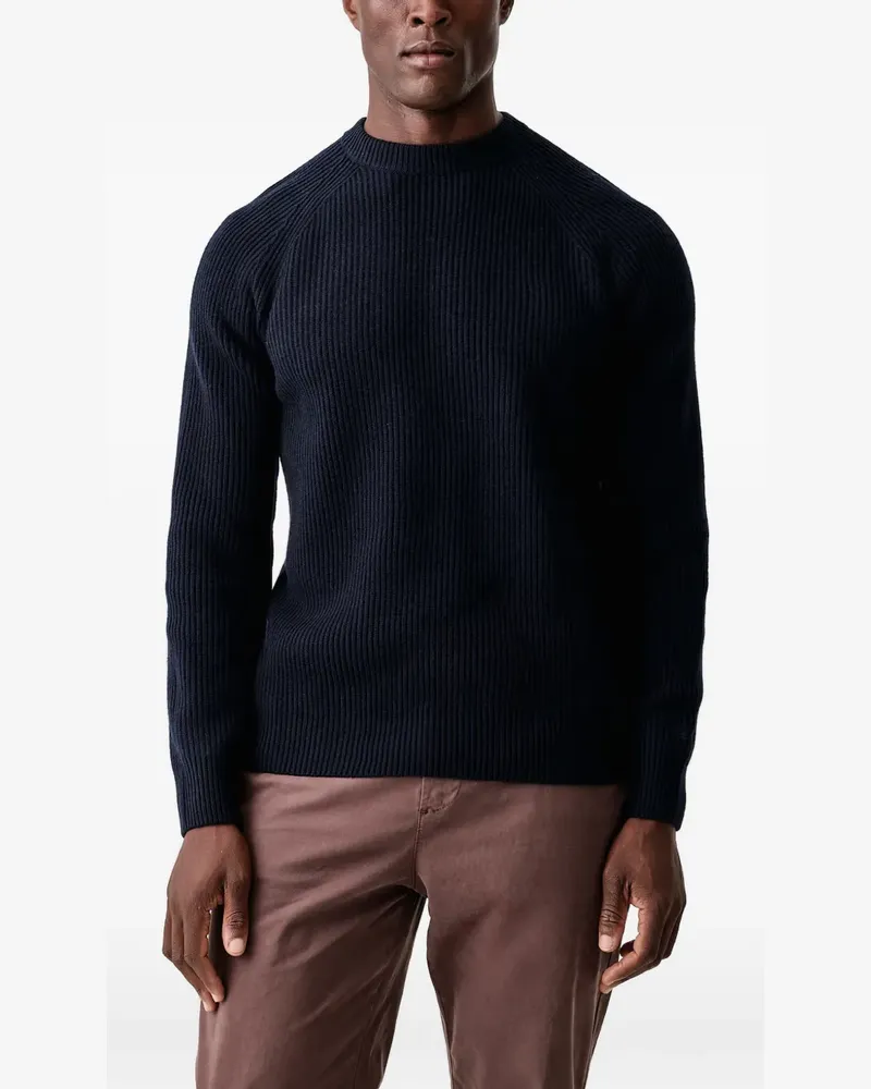 MC2 Saint Barth ribbed-knit raglan-sleeve sweater - Blau Blau