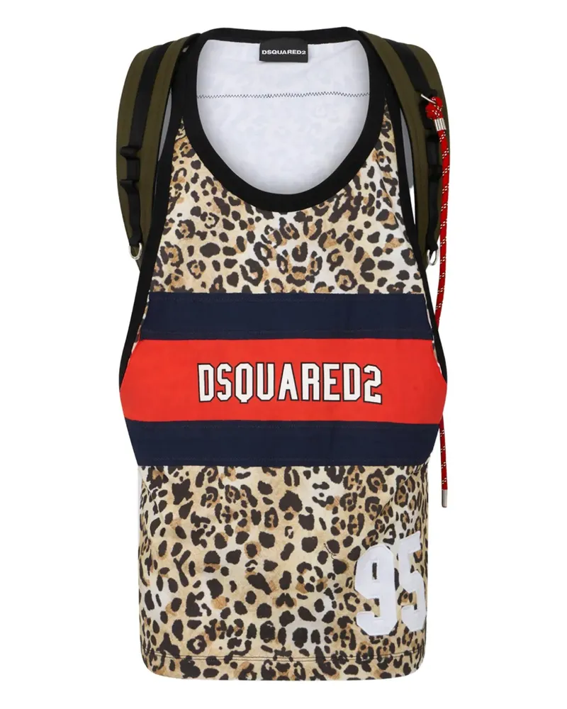 Dsquared2 Wild2 Tanktop - Braun Braun