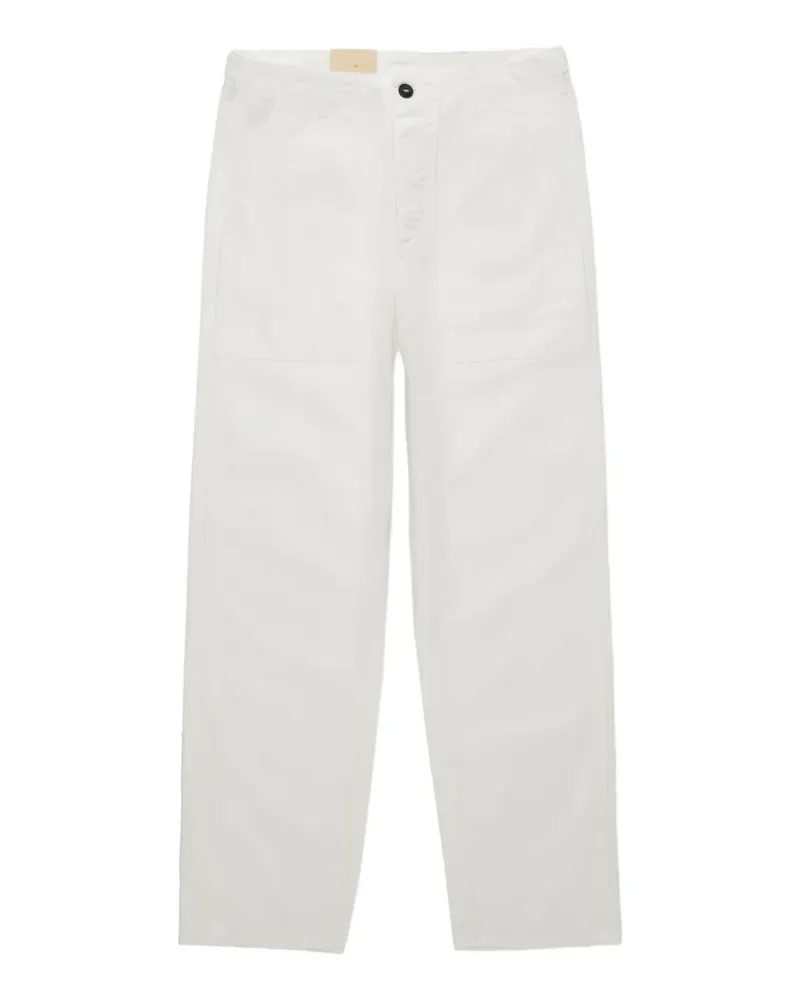 Fortela Newfatigue patch-pocket trousers - Weiß Weiß