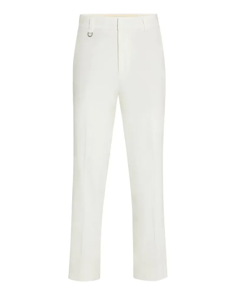 Paolo Pecora Milano stretch-linen loose-fit chino trousers - Weiß Weiß