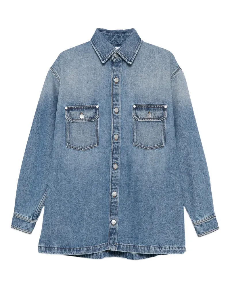 Stella McCartney Hemd mit Klappentasche - Blau Blau