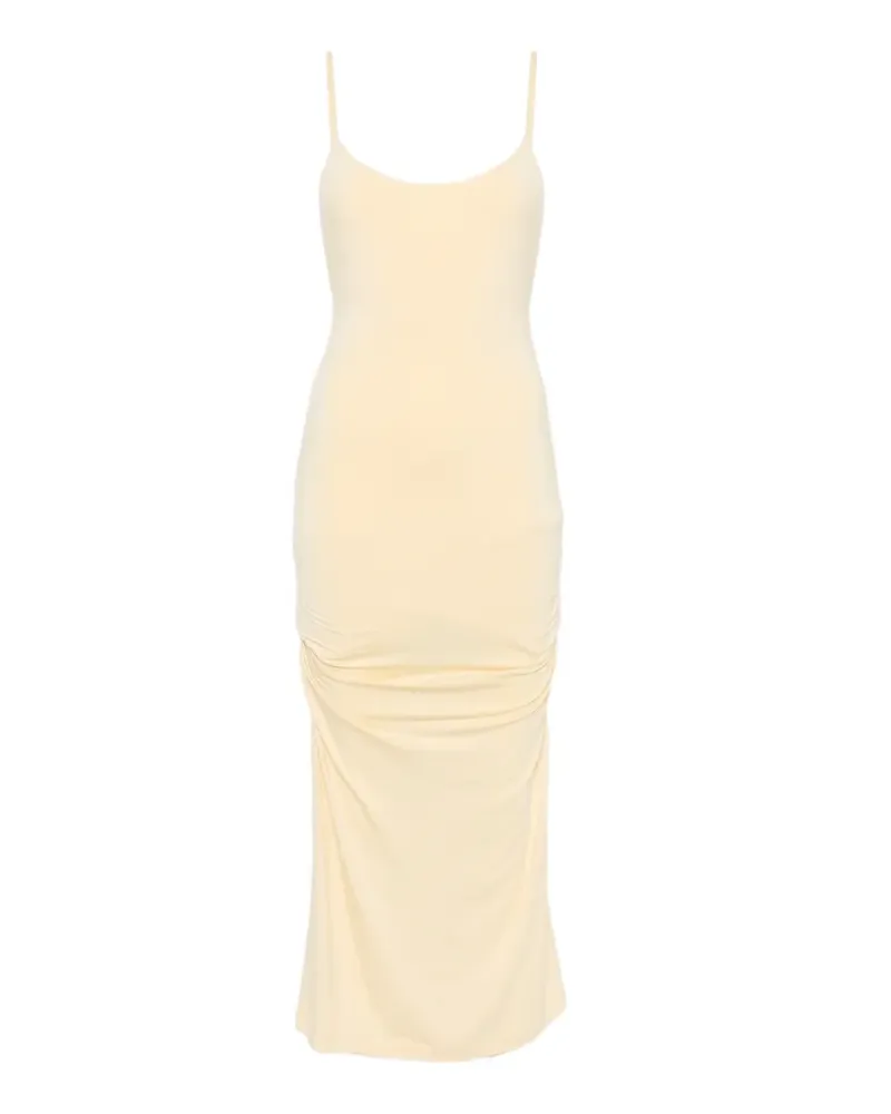 Totême Drapiertes Midikleid - Gelb Gelb