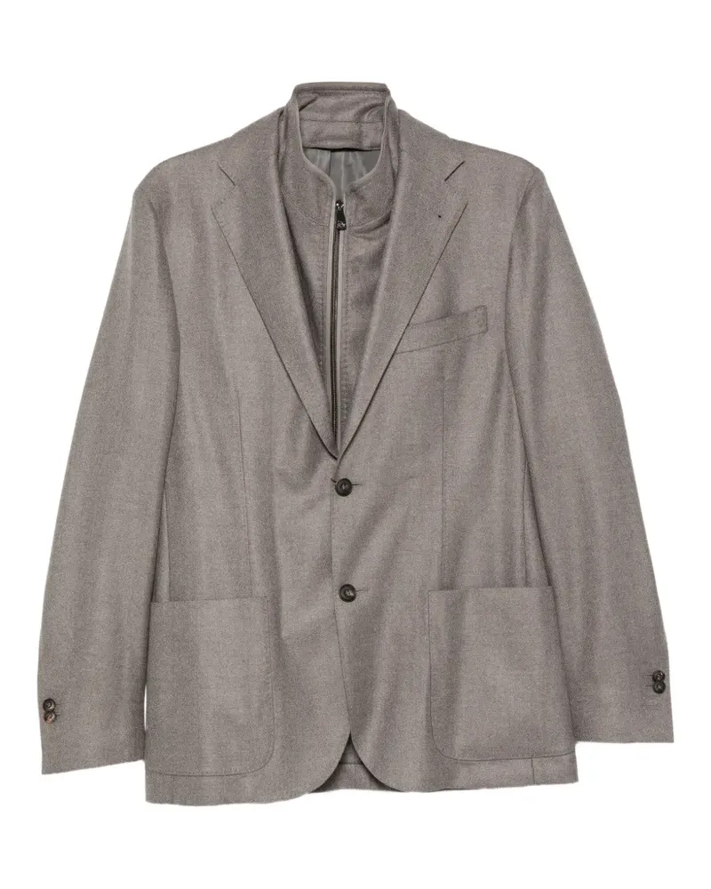Corneliani layered button-fastening jacket - Grau Grau