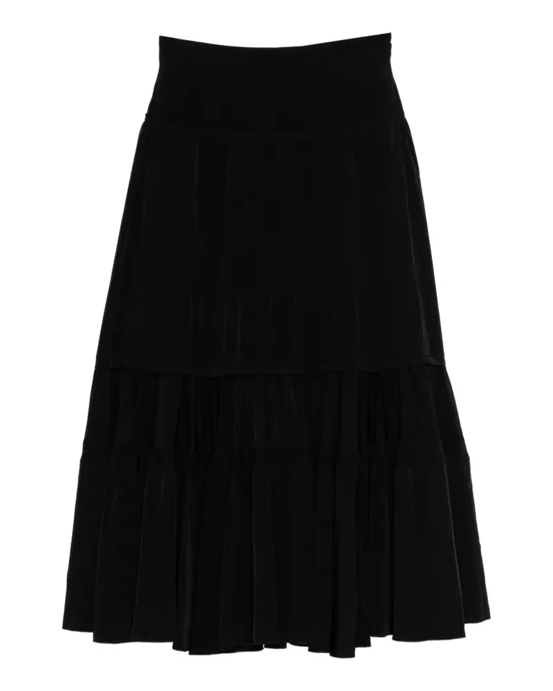 Yohji Yamamoto Rock mit Rüschen - Schwarz Schwarz