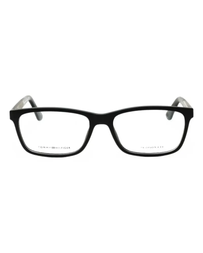 Tommy Hilfiger Brille mit eckigem Gestell - Schwarz Schwarz