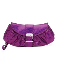 by FAR Metallische Clutch Rosa